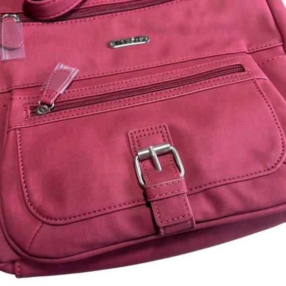 MultiSac Flare Large Crossbody Bag | 13.25 In | Polyester & Faux Leather | NWT - Picture 8 of 11